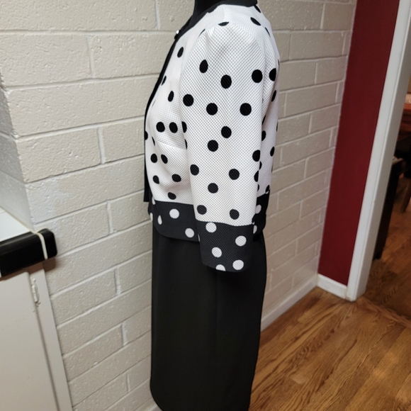 Danny and Nicole Black & White Dress and Jacket - Picture 10 of 11